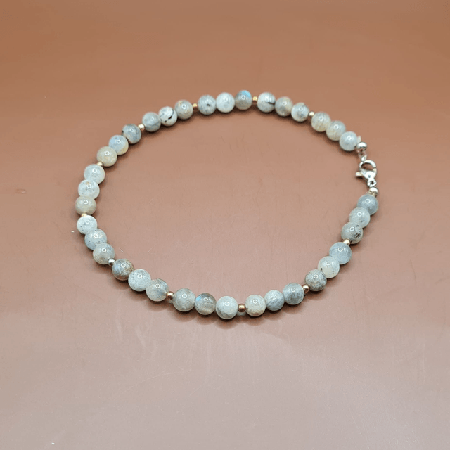 avec minéral au choix Bracelet de Cheville