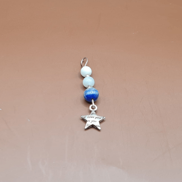 Pendentif Amazonite - lapis lazuli