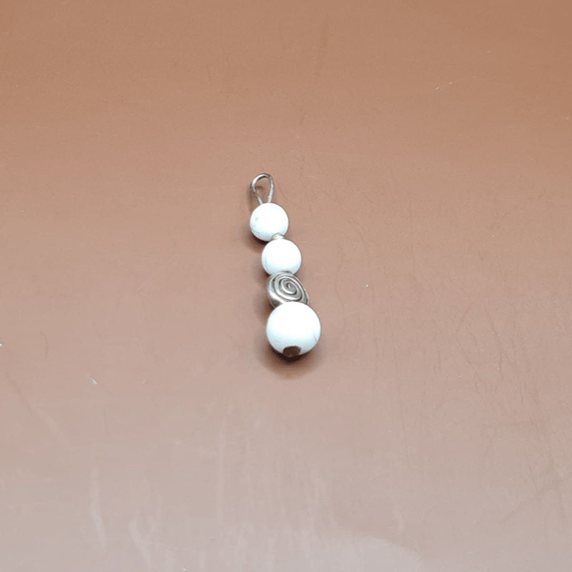 Pendentif Howlite blanche
