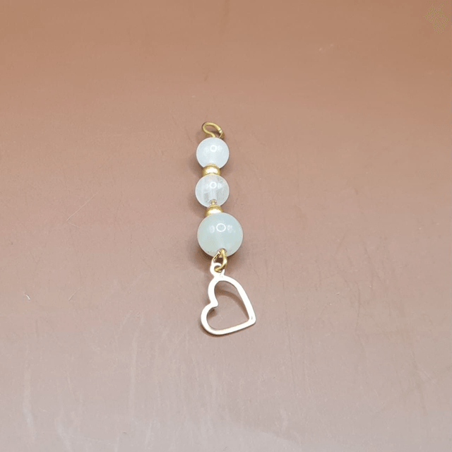 Pendentif Pierre de lune - quartz rose
