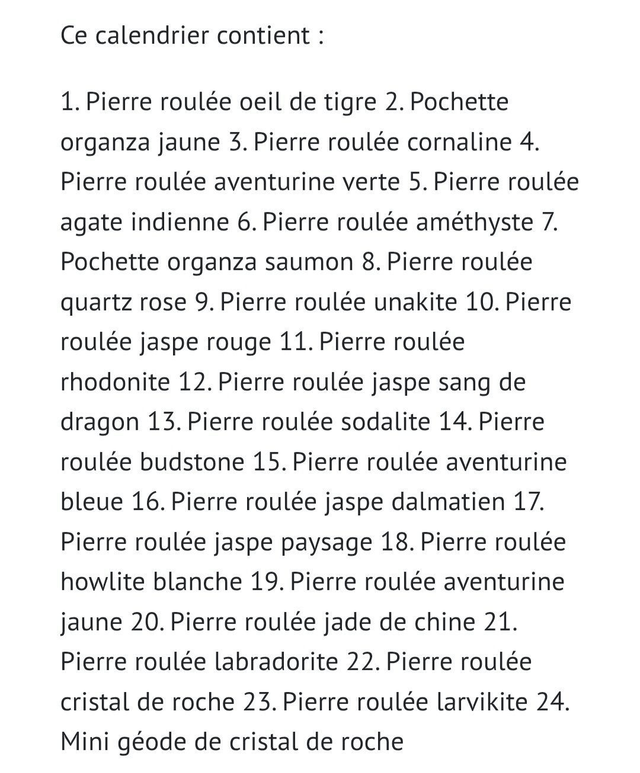 Calendrier de l'avent