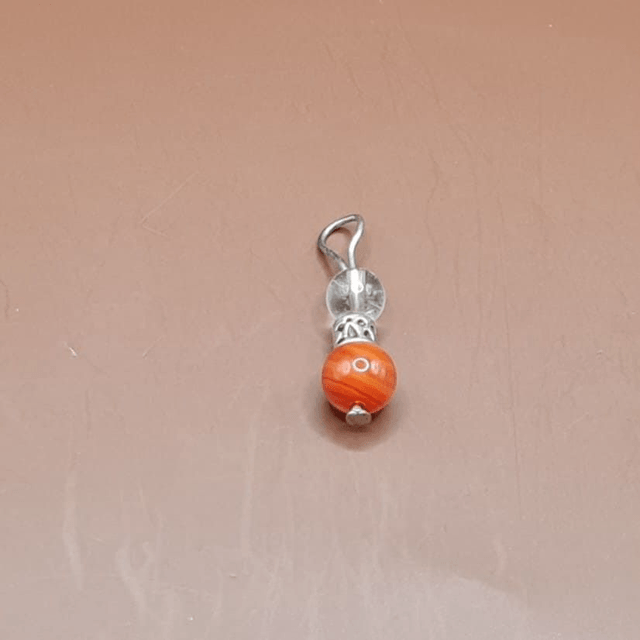 Pendentif Cornaline - cristal de roche