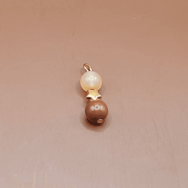 Pendentif Cornaline - obsidienne acajou
