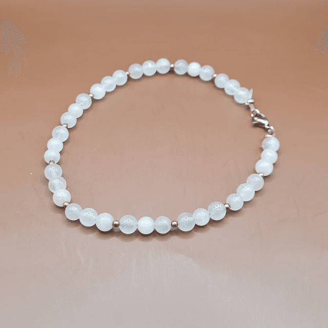 Bracelet de Cheville Quartz rose