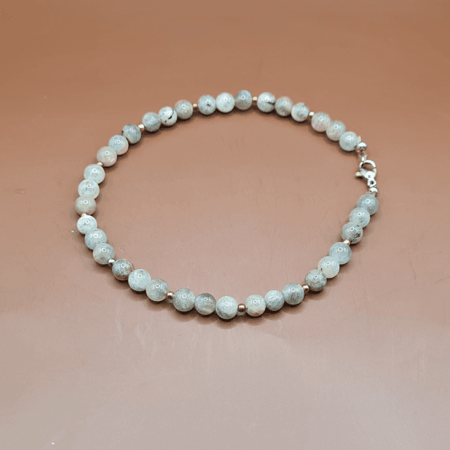 avec minéral au choix Bracelet de Cheville