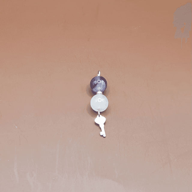 Pendentif Améthyste - quartz rose