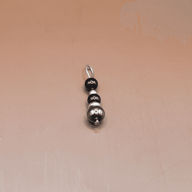 Pendentif Hématite - obsidienne dorée