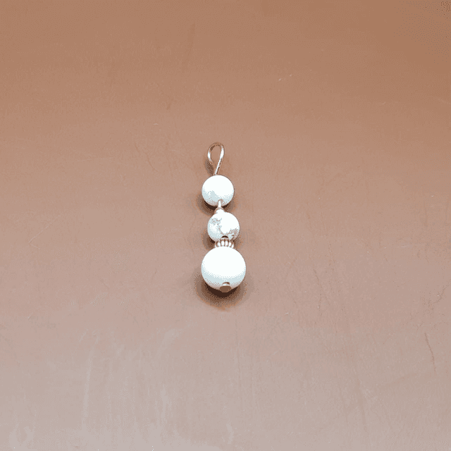 Pendentif Howlite blanche