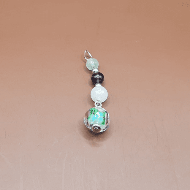 Pendentif Fluorine - quartz rose