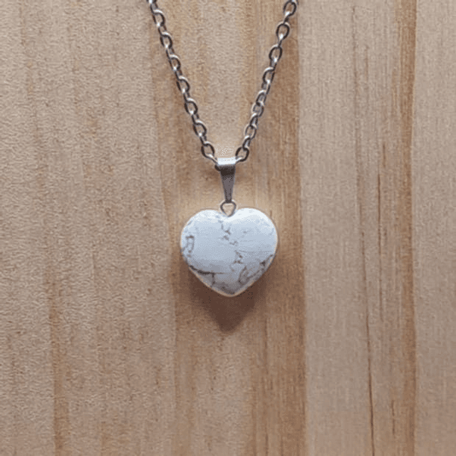 Pendentif Howlite blanche