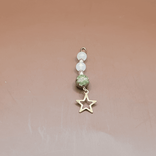 Pendentif Quartz rose - unakite