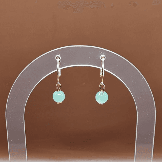 Boucles aventurine verte