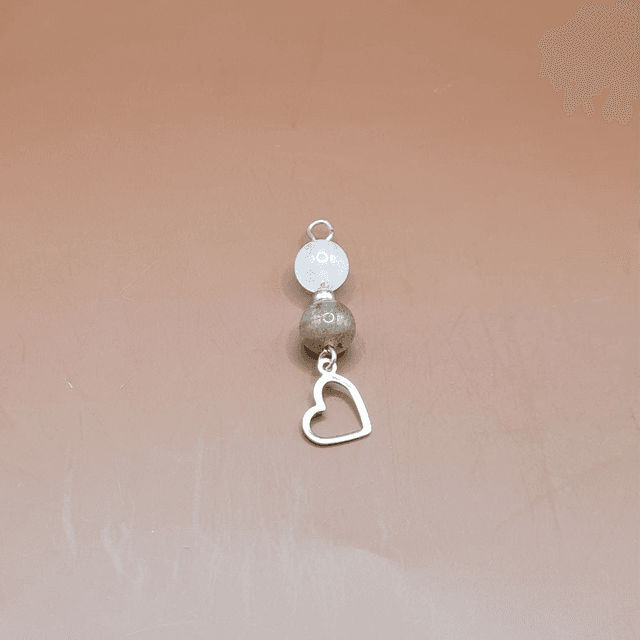 Pendentif Labradorite - quartz rose