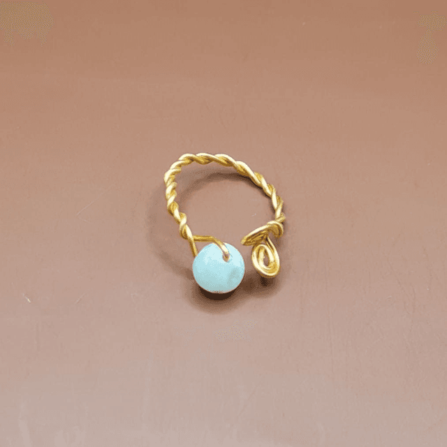 Bague ajustable Amazonite 58